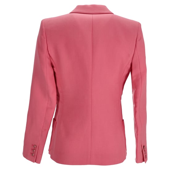 Emilio Pucci enkelgeknoopte blazer met zakken in roze wol - Image 3