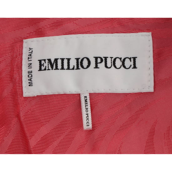 Emilio Pucci enkelgeknoopte blazer met zakken in roze wol - Image 4