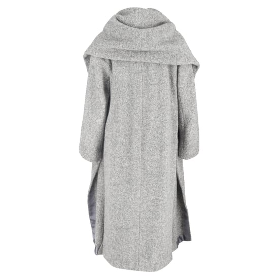 Max Mara Lange Open Mantel in Grijze Wol - Image 3