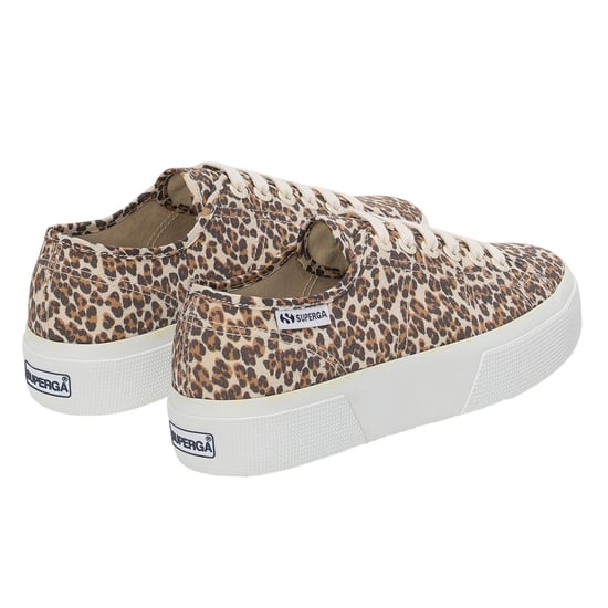 Superga Dames/Dames 3740 Leggera schoenen met luipaardprint (Luipaard/Avorio) - Image 2