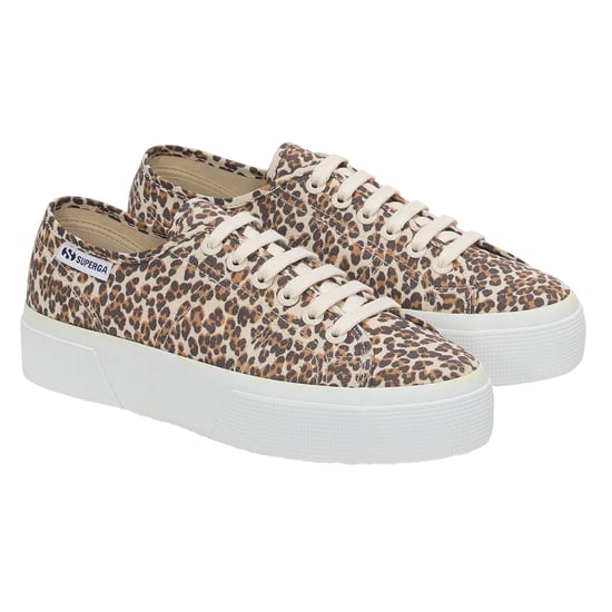 Superga Dames/Dames 3740 Leggera schoenen met luipaardprint (Luipaard/Avorio) - Image 3