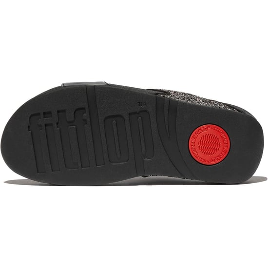 Fitflop Lulu 2 Bar Glitter Polyurethaan Dames Sandalen Zwart/Multi - Image 2