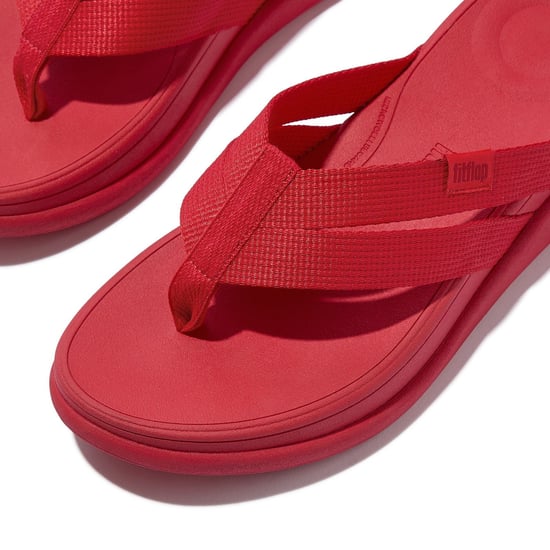 Fitflop F-Mode Go Polyester Dames Rode Sandalen - Image 5