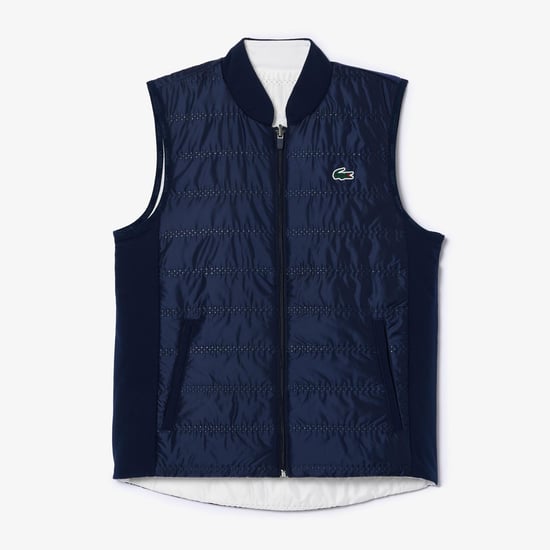 Dames Lacoste golfgilet in marineblauw - Image 1