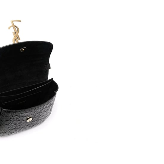 Saint Laurent Kaia Croco Schoudertas - Image 4