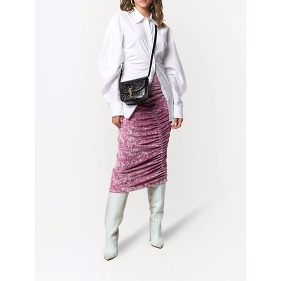 Saint Laurent Kaia Croco Schoudertas - Image 6
