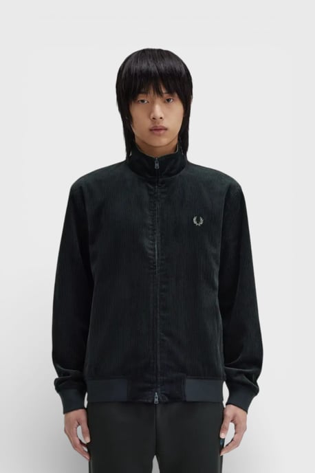 Fred Perry Brentham Corduroy Jas Nachtgroen - Image 2