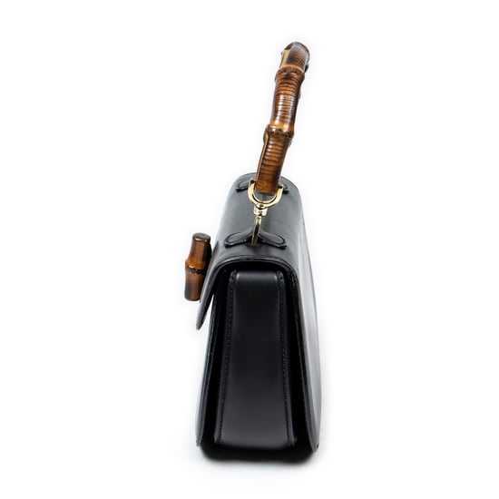 Vintage Bamboo Flap Top Handle  Schoudertas - Image 3