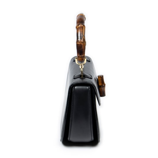 Vintage Bamboo Flap Top Handle  Schoudertas - Image 4