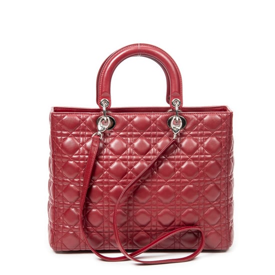 Large Lady Dior Zip  Schoudertas - Image 5
