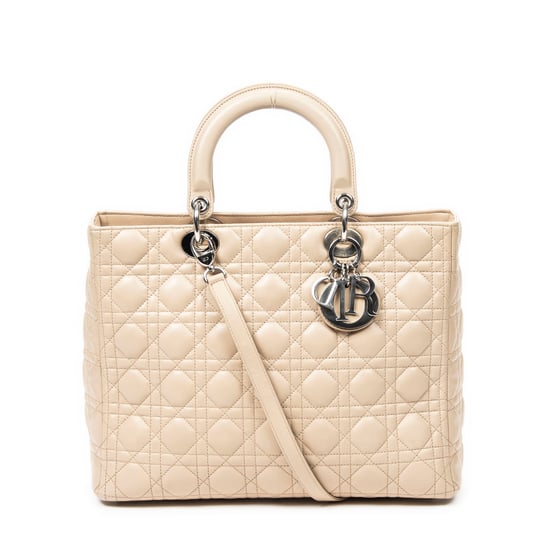 Large Lady Dior Zip Schoudertas - Image 1