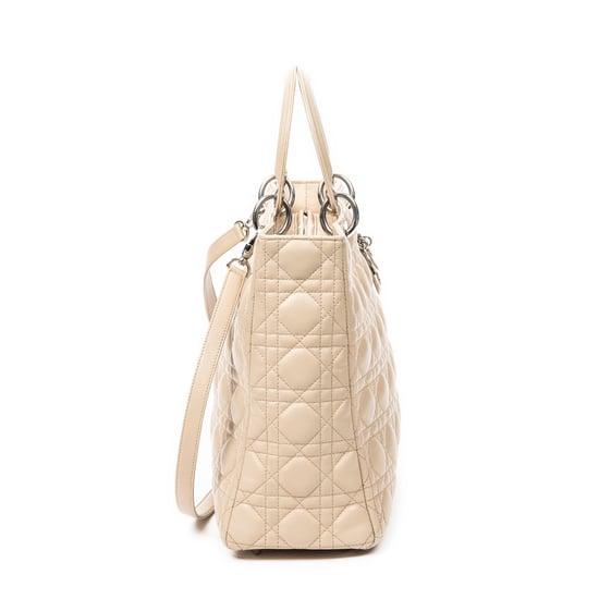 Large Lady Dior Zip Schoudertas - Image 4