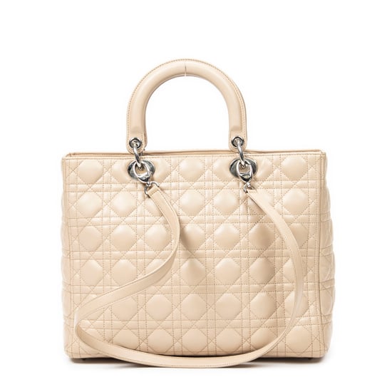 Large Lady Dior Zip Schoudertas - Image 5