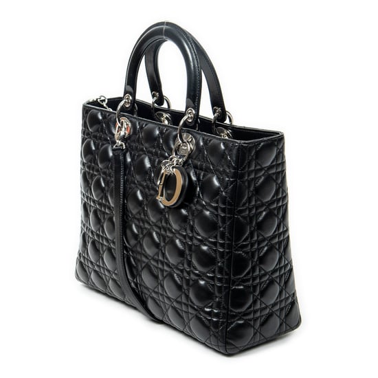 Large Lady Dior Zip Schoudertas - Image 2
