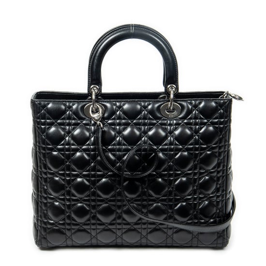 Large Lady Dior Zip Schoudertas - Image 5