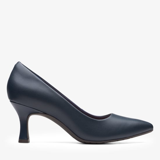 Kataleyna Gem Navy Leather Shoes - Image 1