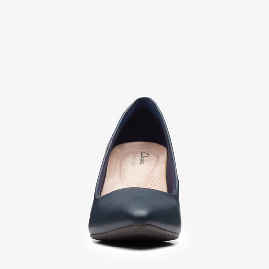 Kataleyna Gem Navy Leather Shoes - Image 3