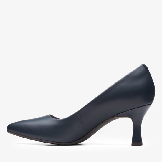 Kataleyna Gem Navy Leather Shoes - Image 5