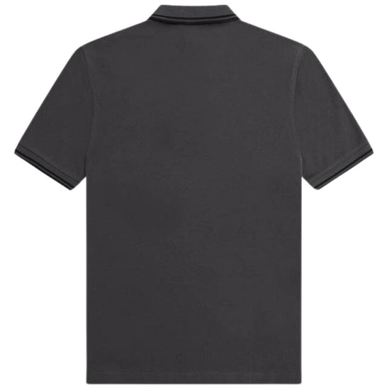 Fred Perry Herenpoloshirt met dubbele kraag (Zwart/Grijs) - Image 2