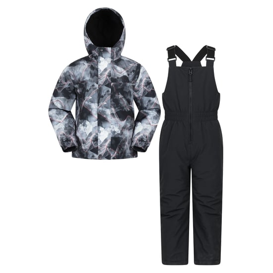 Mountain Warehouse Polar Zone bedrukte jas & salopetteset voor kinderen/Kinderen (Donkergrijs) - Image 1