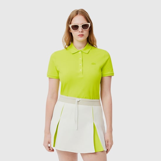 Lacoste L.12.D Slim-Fit poloshirt voor dames in geel - Image 2