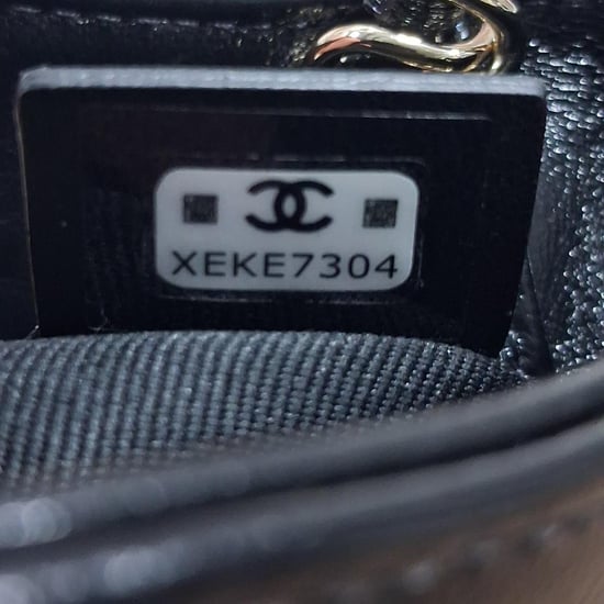Chanel 31 Nano CC Logo Kettingtas in Zwart Leer - Image 6