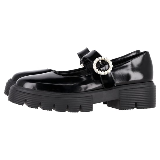 Stuart Weitzman Nolita Platform Mary Janes in Zwart Glanzend Leer - Image 4
