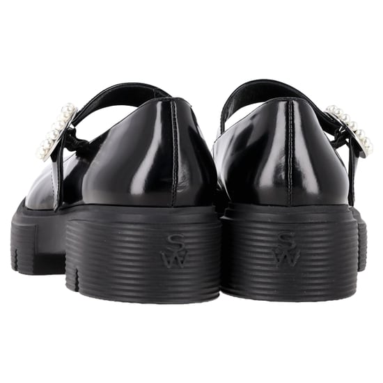 Stuart Weitzman Nolita Platform Mary Janes in Zwart Glanzend Leer - Image 5