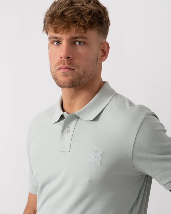 Passenger Slim-Fit Poloshirt in Lichtgrijs - Image 4