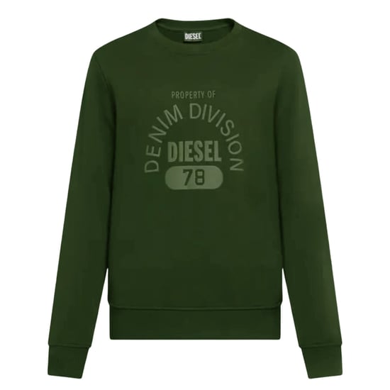 Diesel Denim Division Logo Groene Sweatshirt - Image 1