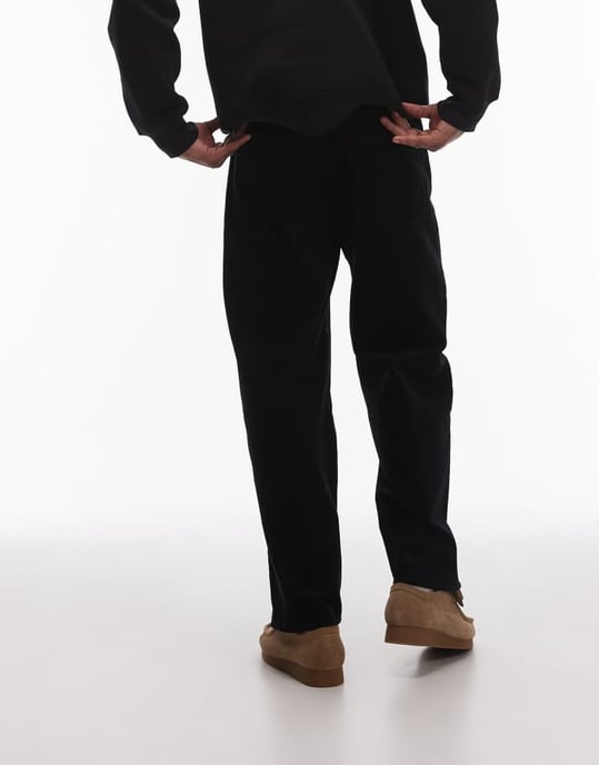 Topman vida benbyxor i svart - Image 4