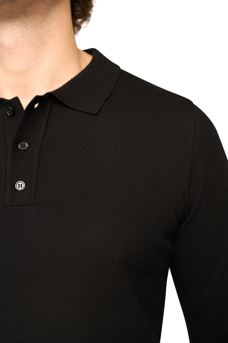 Solution Trui Ralf Polo Knit Zwart - Image 4