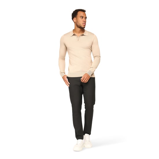 Solution Trui Ralf Polo Knit Beige - Image 3