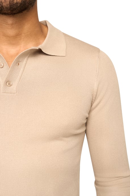 Solution Trui Ralf Polo Knit Beige - Image 4