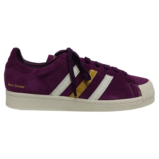 Adidas x Wales Bonner Jabbar lage sneakers in paars suède - Image 1