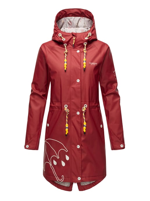 Marikoo dames regenjas – Dancing Umbrella, waterdicht met capuchon - Image 1