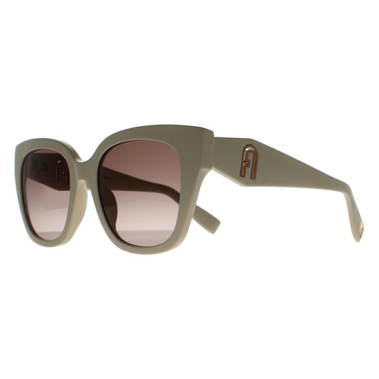 Furla Vierkant Dames Glimmend Beige Crème Donkerbruin Kleurverloop SFU812 - Image 2