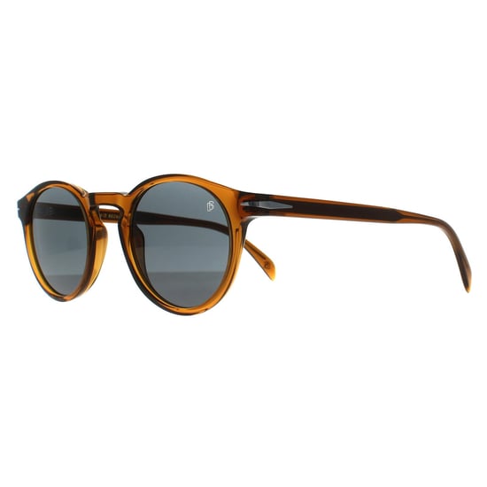 David Beckham Rond Heren Transparant Bruin Blauw DB 1036/S - Image 2