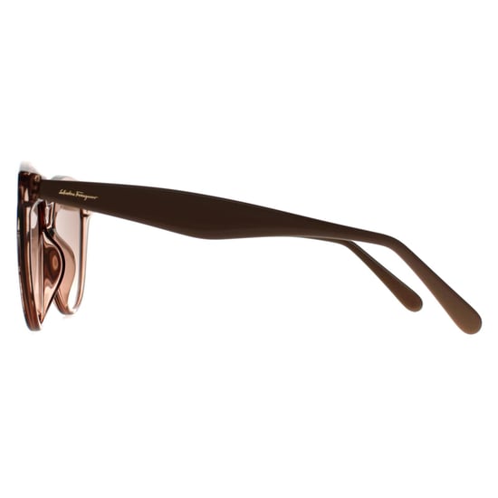 Salvatore Ferragamo Cat Eye Womens Crystal Sand Rose Grey SF1073S - Image 3