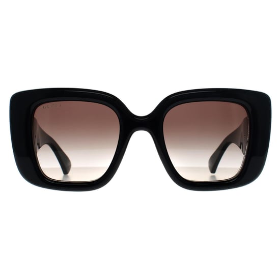 Gucci Vierkant Vrouwen Glimmend Zwart Grijs Kleurverloop GG1975S - Image 1