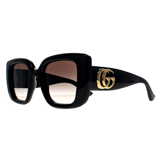 Gucci Vierkant Vrouwen Glimmend Zwart Grijs Kleurverloop GG1975S - Image 2