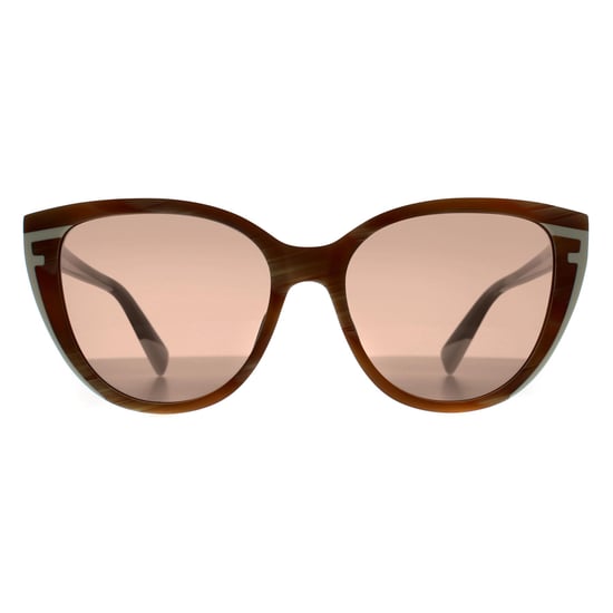 Furla Cat Eye Dames Honing Bruin Wit Hoorn Bruin SFU783 - Image 1