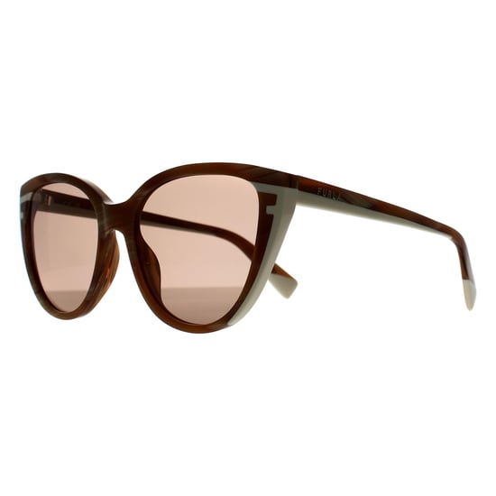 Furla Cat Eye Dames Honing Bruin Wit Hoorn Bruin SFU783 - Image 2
