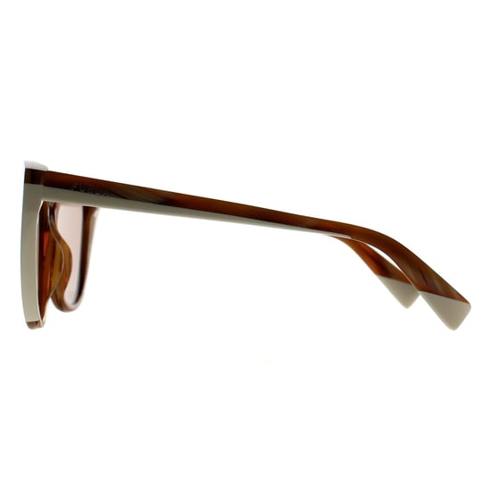 Furla Cat Eye Dames Honing Bruin Wit Hoorn Bruin SFU783 - Image 3