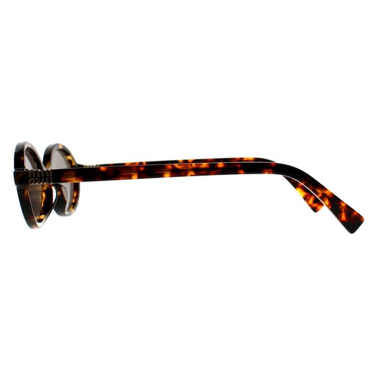 Miu Miu Ovaal Honing Havana Lichtgrijs Zilver Spiegel MU 04ZS - Image 3