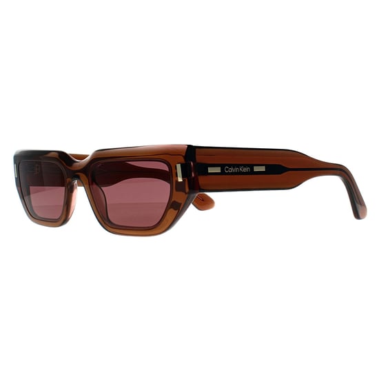 Calvin Klein Rechthoek Unisex Transparant Bruin Roze Donker Paars CK24500S - Image 2