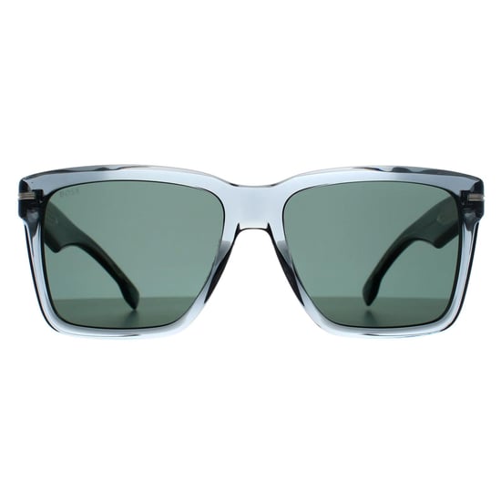 Hugo Boss Rechthoek Heren Grijs Groen Spiegel BOSS 1745/S - Image 1