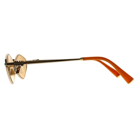 Miu Miu Ovaal Dames Goud Licht Oranje Zilver Spiegel MU 56ZS - Image 3