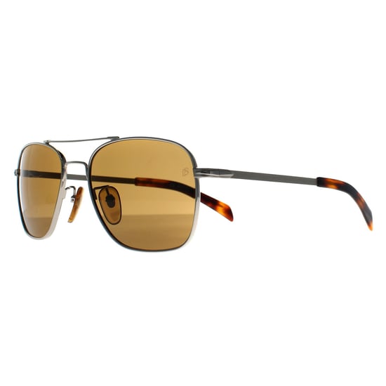 David Beckham Aviator Heren Palladium Grijs Bruin DB 7019/S - Image 2