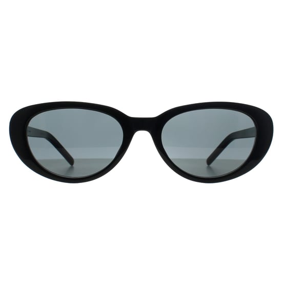 Saint Laurent Cat Eye Vrouwen Glimmend Zwart Grijs SL M154 - Image 1
